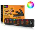 AS Series 6 Gang (AS-R60) RGB Slim Switch Panel, Toggle/ Momentary/ Pulsed Mode Supported(One-Sided Outlet)