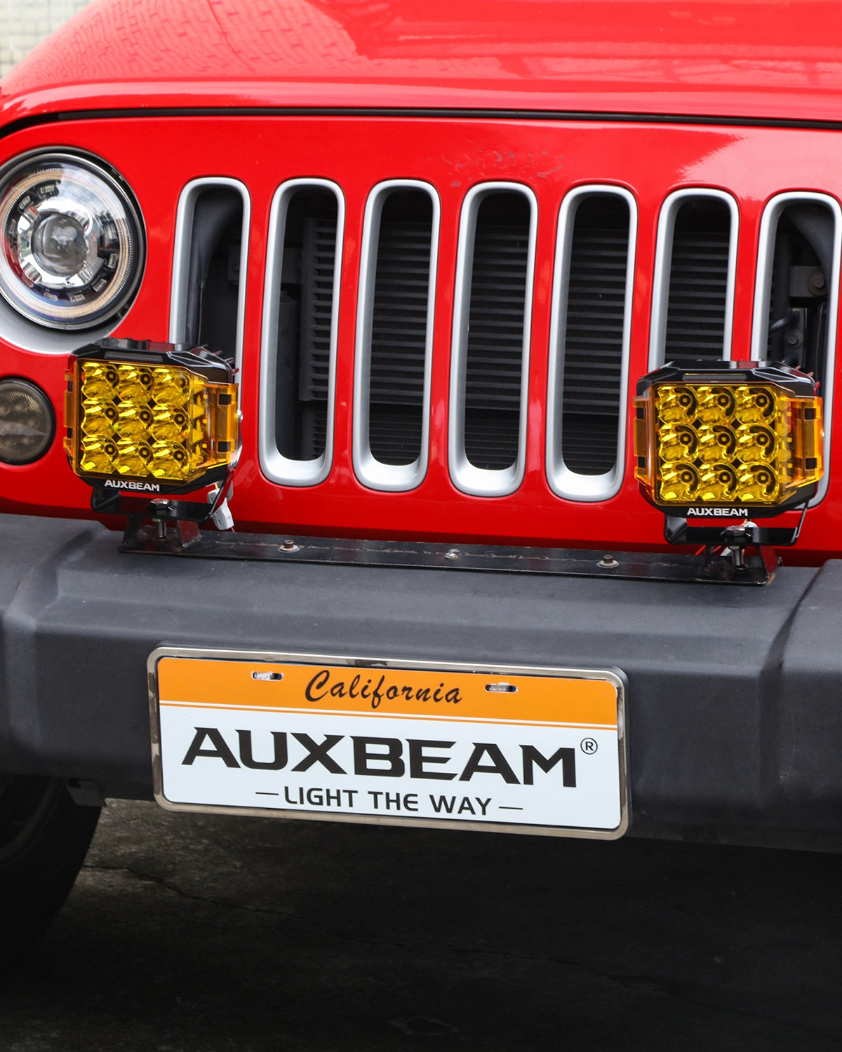 V-MAX Series | 7 Inch 228W 26100LM Spot Beam Side Shooter LED Square Pod Lights with Amber DRL&Backlight
