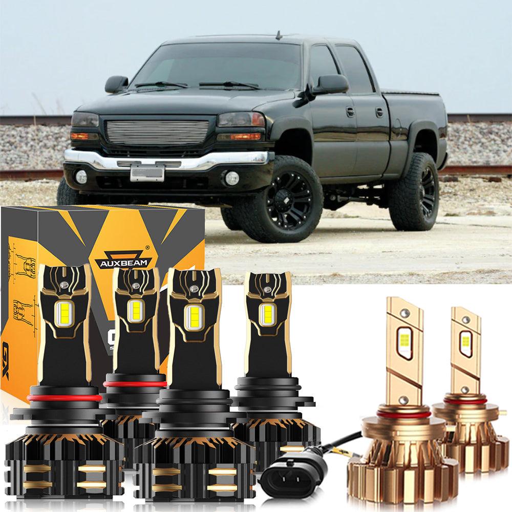 For 2007 GMC Sierra 2500 HD Classic 9005 9006 LED Headlight Bulbs