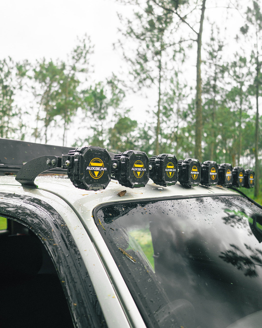 CUBE-Z Series 4 Inch LED Pod Lights Off Road Lights with White DRL & Amber Turn Signal Lights
