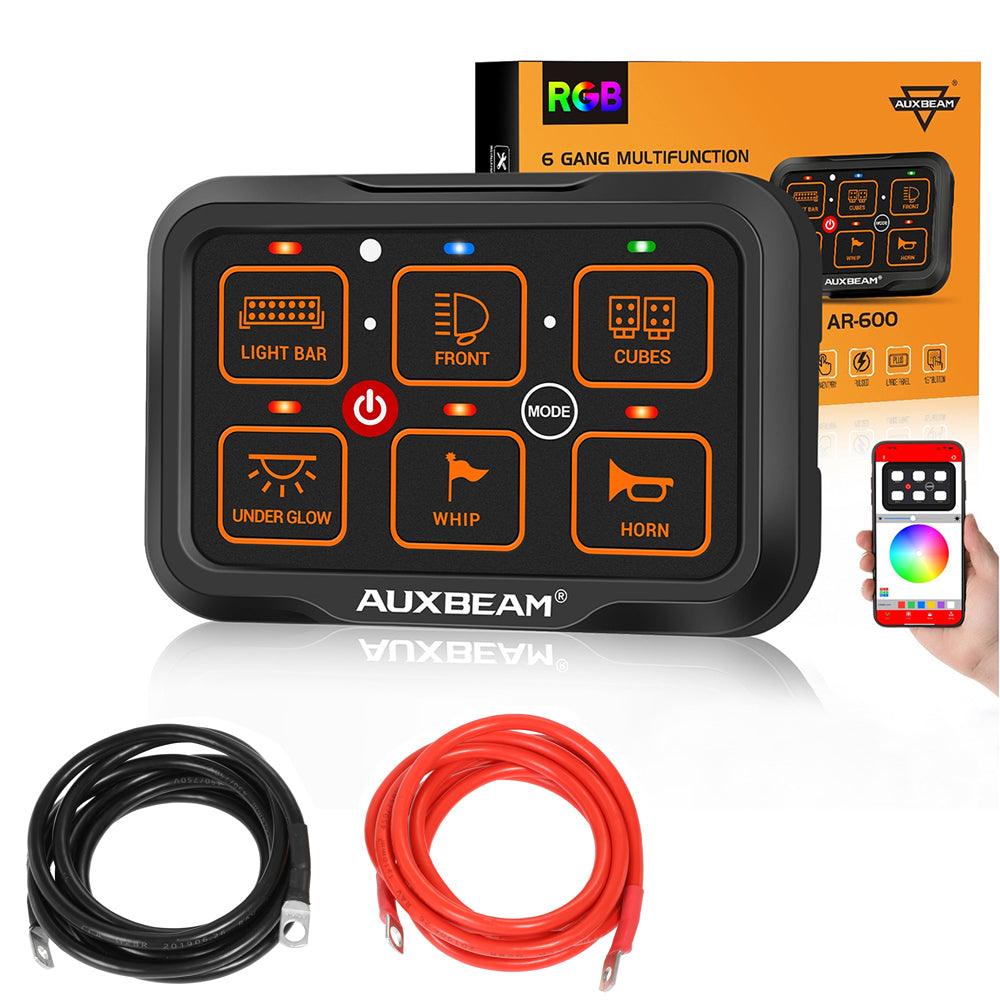 AR Series 6 Gang (AR-600) RGB Switch Panel with APP, Toggle/ Momentary/ Pulsed Mode Supported (One-Side Output))