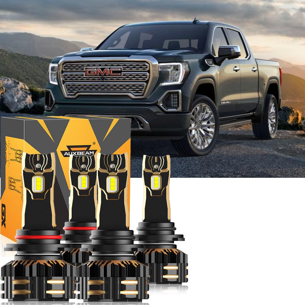For 2003-2006 GMC Sierra 1500 9005 9006 LED Headlight Bulbs Bundle