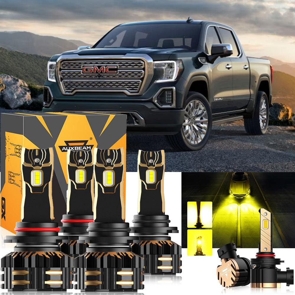 For 2003-2006 GMC Sierra 1500 9005 9006 LED Headlight Bulbs Bundle
