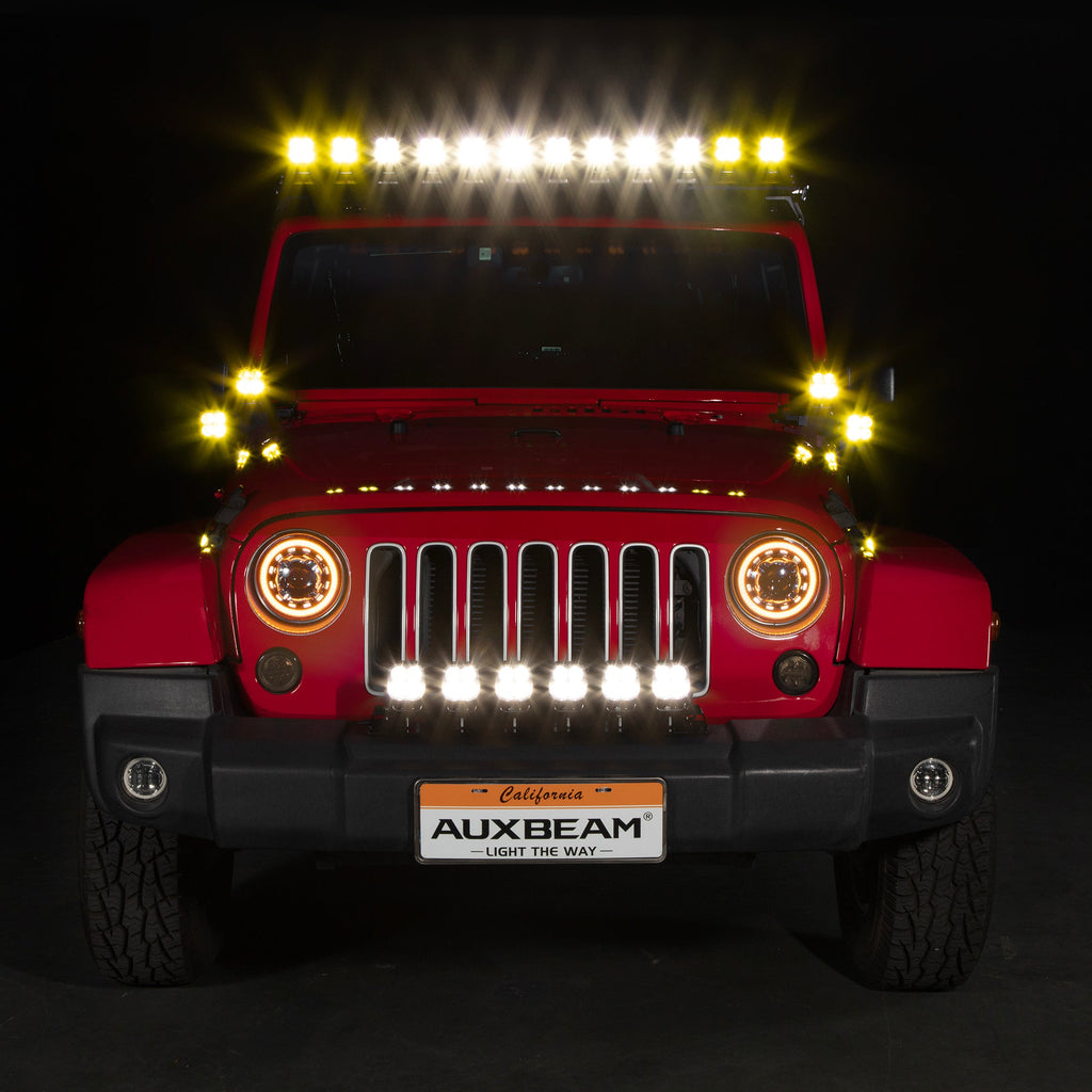 Color Play Series 3 Inch 116W RGB LED Pod Lights Combo Off Road Lights With 8 Backlight Options