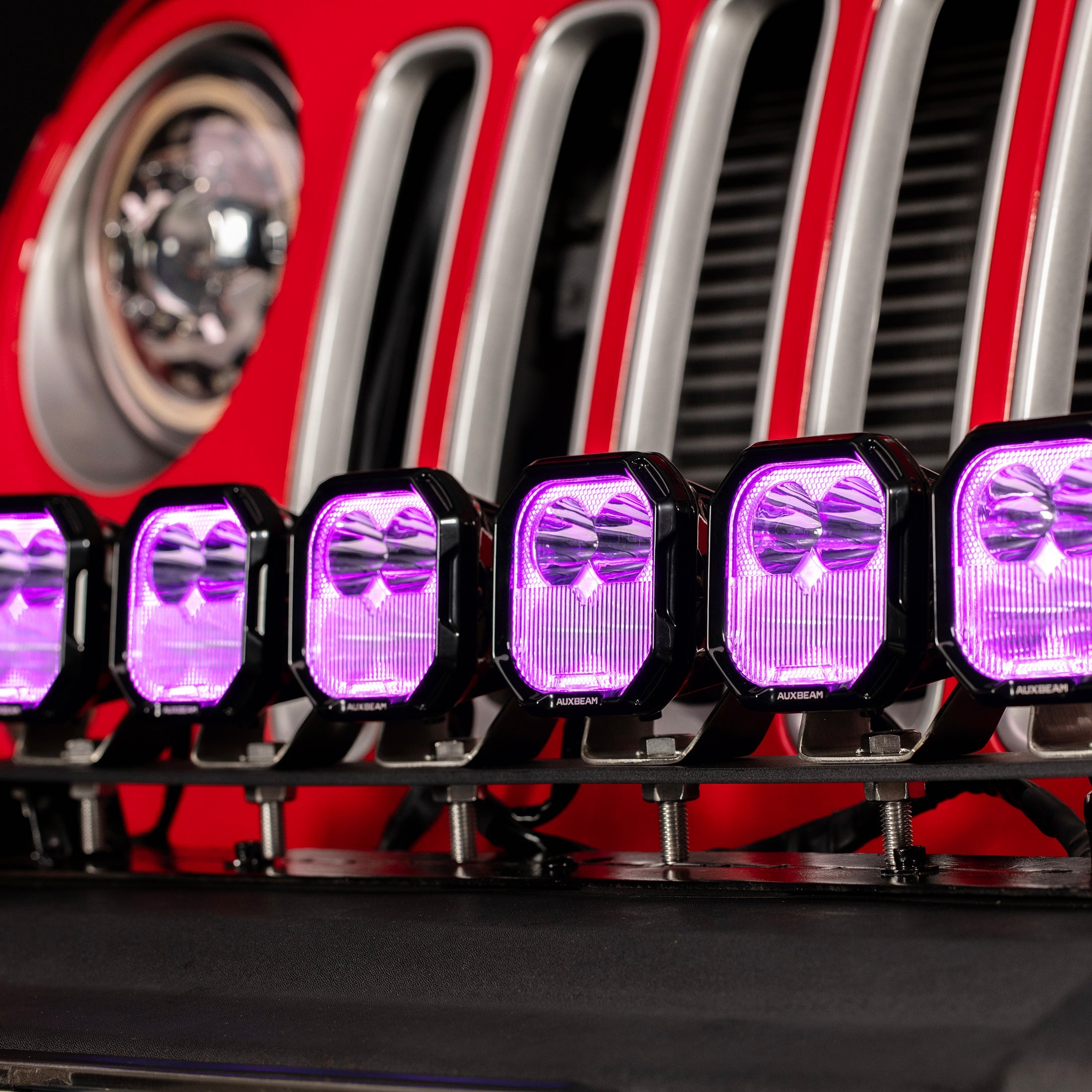 Color Play Series 3 Inch 116W RGB LED Pod Lights Off Road Lights With 8 Backlight Options