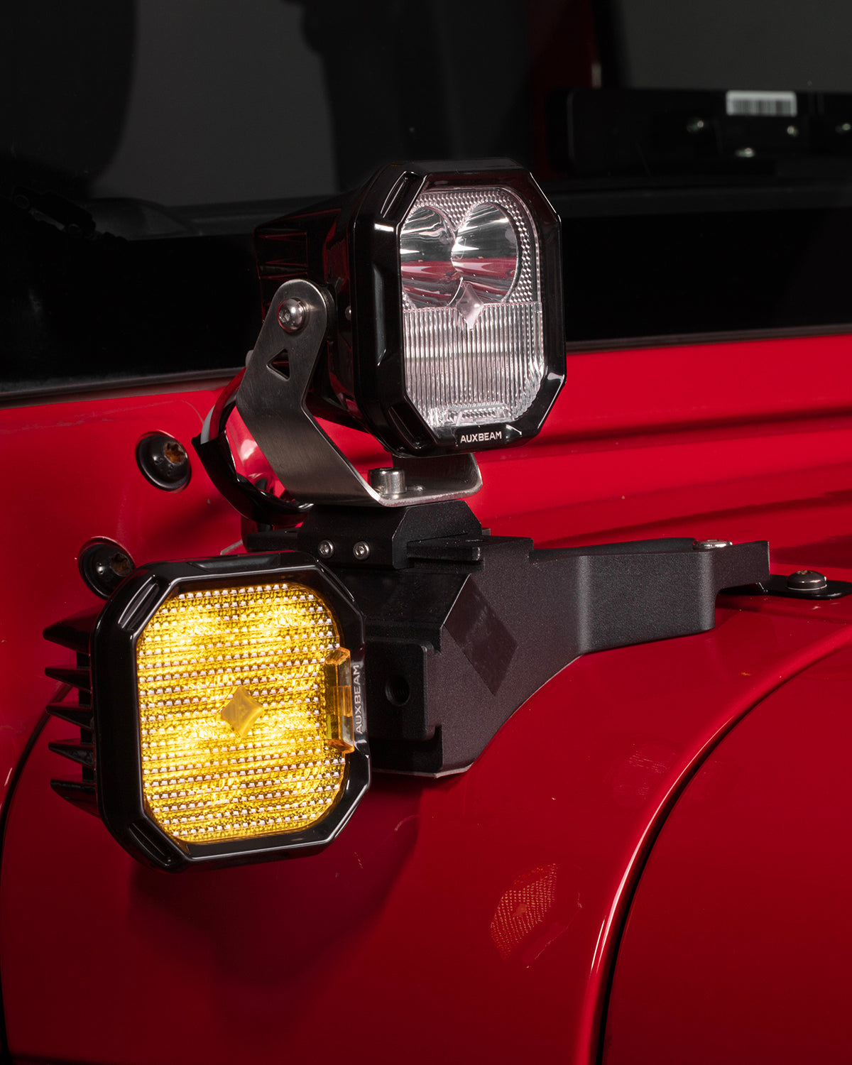 Color Play Series 3 Inch 116W RGB LED Pod Lights Flood Off Road Lights With 8 Backlight Options