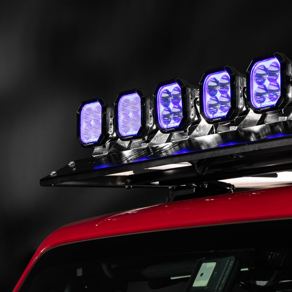 Color Play Series 3 Inch 116W RGB LED Pod Lights Off Road Lights With 8 Backlight Options
