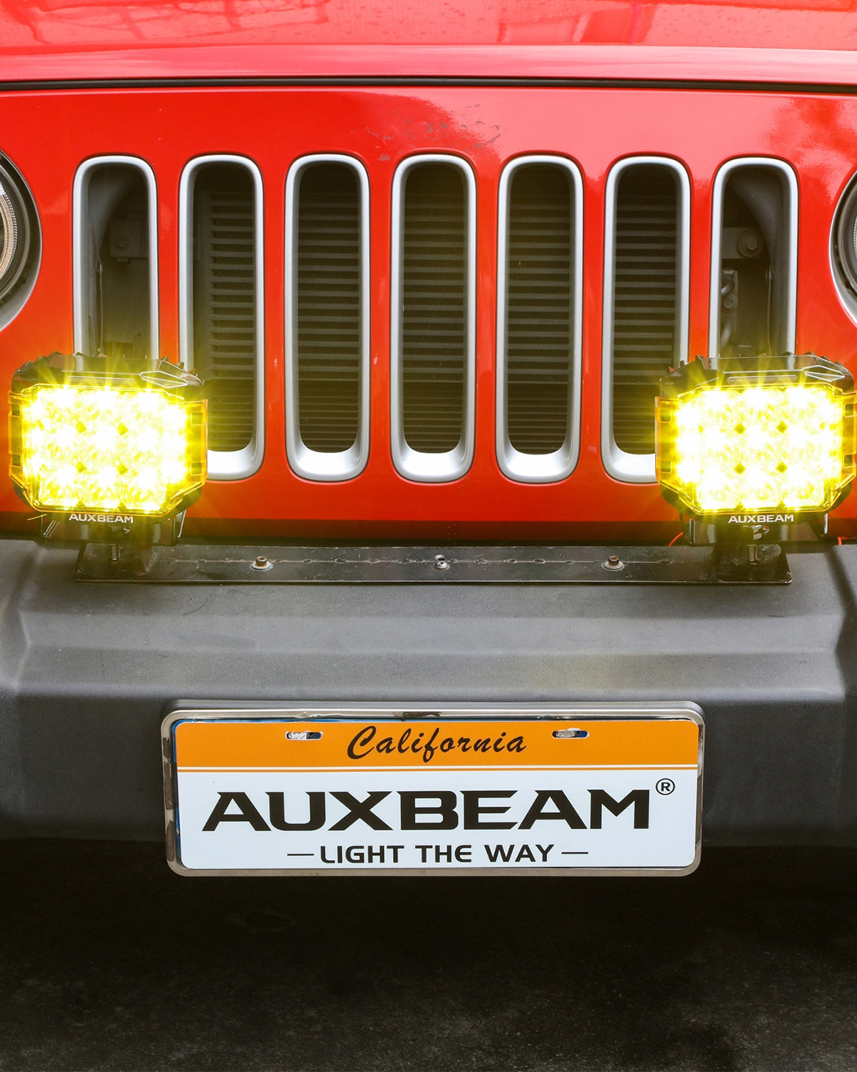 V-MAX Series | 7 Inch 228W 26100LM Spot Beam Side Shooter LED Square Pod Lights with Amber DRL&Backlight