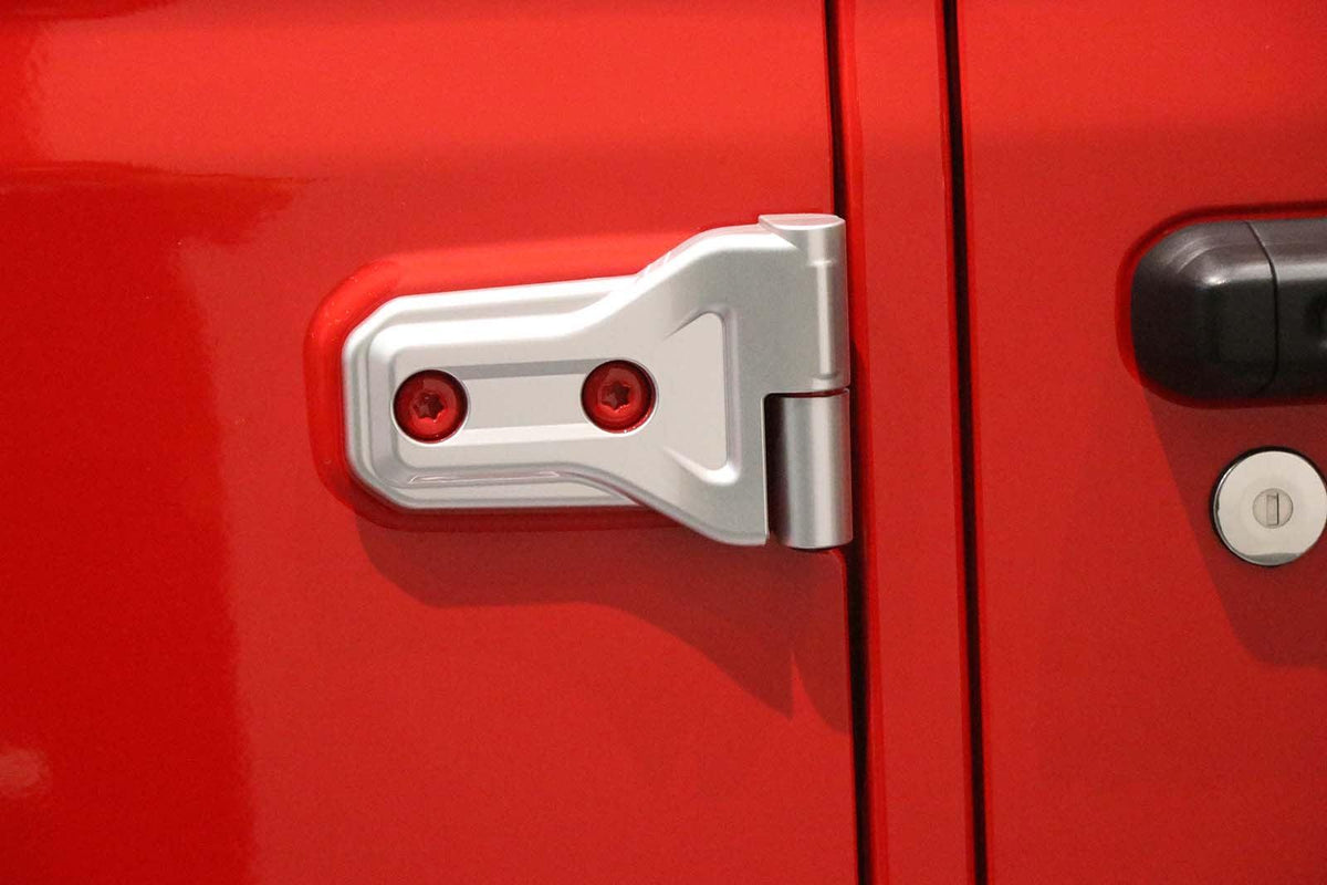 (8pcs/set) Door Hinge Shell for Jeep Wrangler JL 2018-2022 (Black/ Red/ Silver)