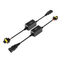 H11/H9/H8 C10-MODEL Enhanced LED Headlight Bulbs Canbus Decoder Anti-Flicker Hyper Flash No Warning Harness Resistor Conversion Kit 2pcs/set