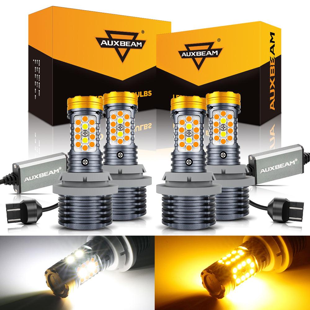 🆕T20 7443 7440 LED Front Turn Signal & DRL Light Bulbs 800% High Brightness CAN-Bus Error Free Dual Color Switchback White & Amber B31 Series | 2 Bulbs