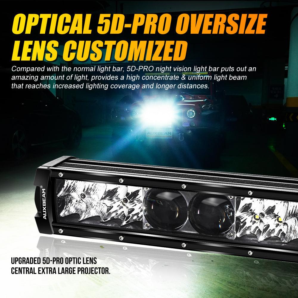 12"/22"/32"/42"/52" 5D-PRO Series LED Light Bar with 5D Projectors for Ford F250 Super Duty