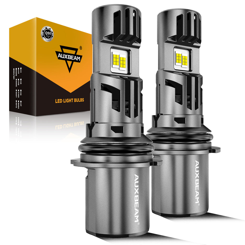 🆕Dual Turbo Fans Q50 Series 36000LM 130W LED Headlight Bulbs 6500K Cool White