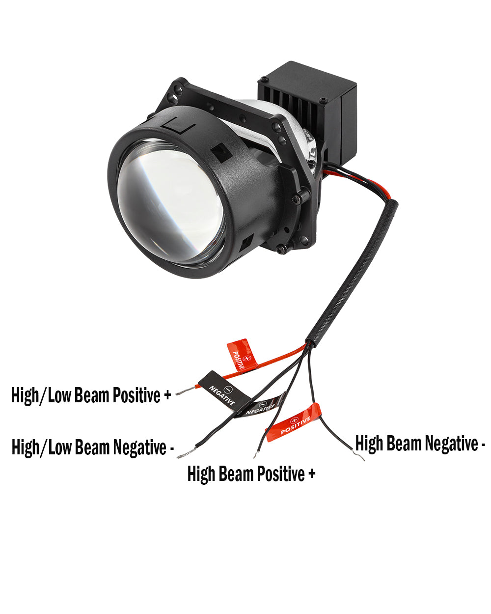 🆕3 Inch 112W 6000K Bi-LED Projector Lens Healidght K9 Series Retrofit Cutting Installation for Car | 2PCS/Set