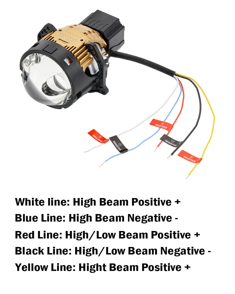 🆕3 Inch 170W 6000K Hyperboloid Bi-LED Projector Lens Headlight with Round Spot Auxiliary High Beam K9 Series, Retrofit Cutting Installation for Car | 2PCS/Set