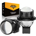 🆕3 Inch 112W 6000K Bi-LED Projector Lens Healidght K9 Series Retrofit Cutting Installation for Car | 2PCS/Set