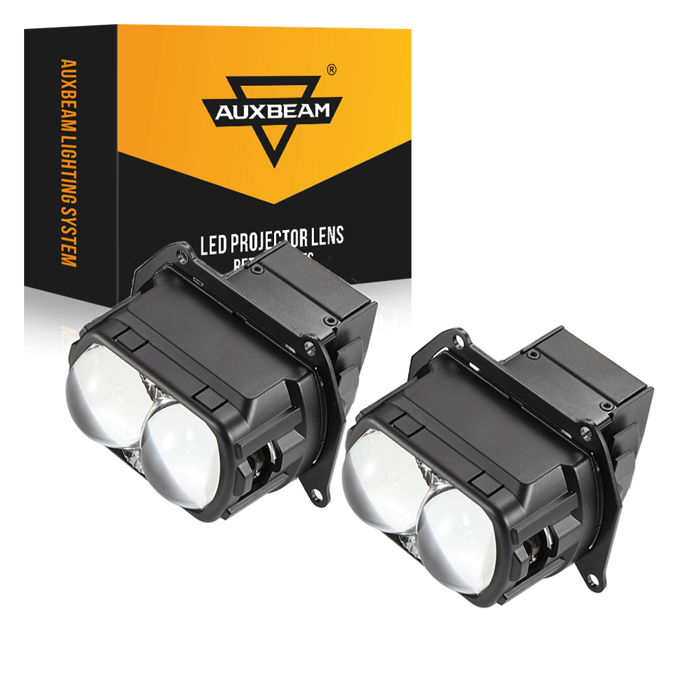 🆕3.5 inch 132W Hyperbolic Rectangular Bi-LED Projector Lens Headlight K9 Series, Retrofit Cutting Installation for Cars | 2pcs/Set