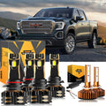 For 2000-2002 GMC Sierra 1500 9005 9006 LED Headlight Bulbs Bundle