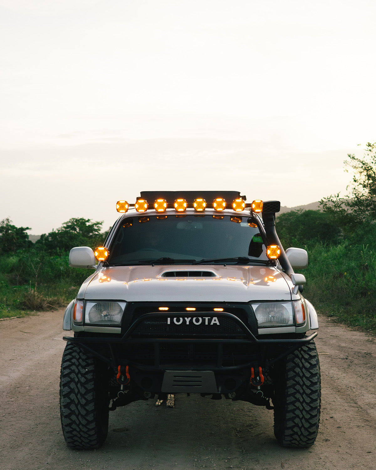 CUBE-Z Series 4 Inch Combo LED Pod Lights Off Road Lights with White DRL & Amber Turn Signal Lights