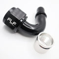 Crimp-On AN PTFE Hose End – 120 Degree