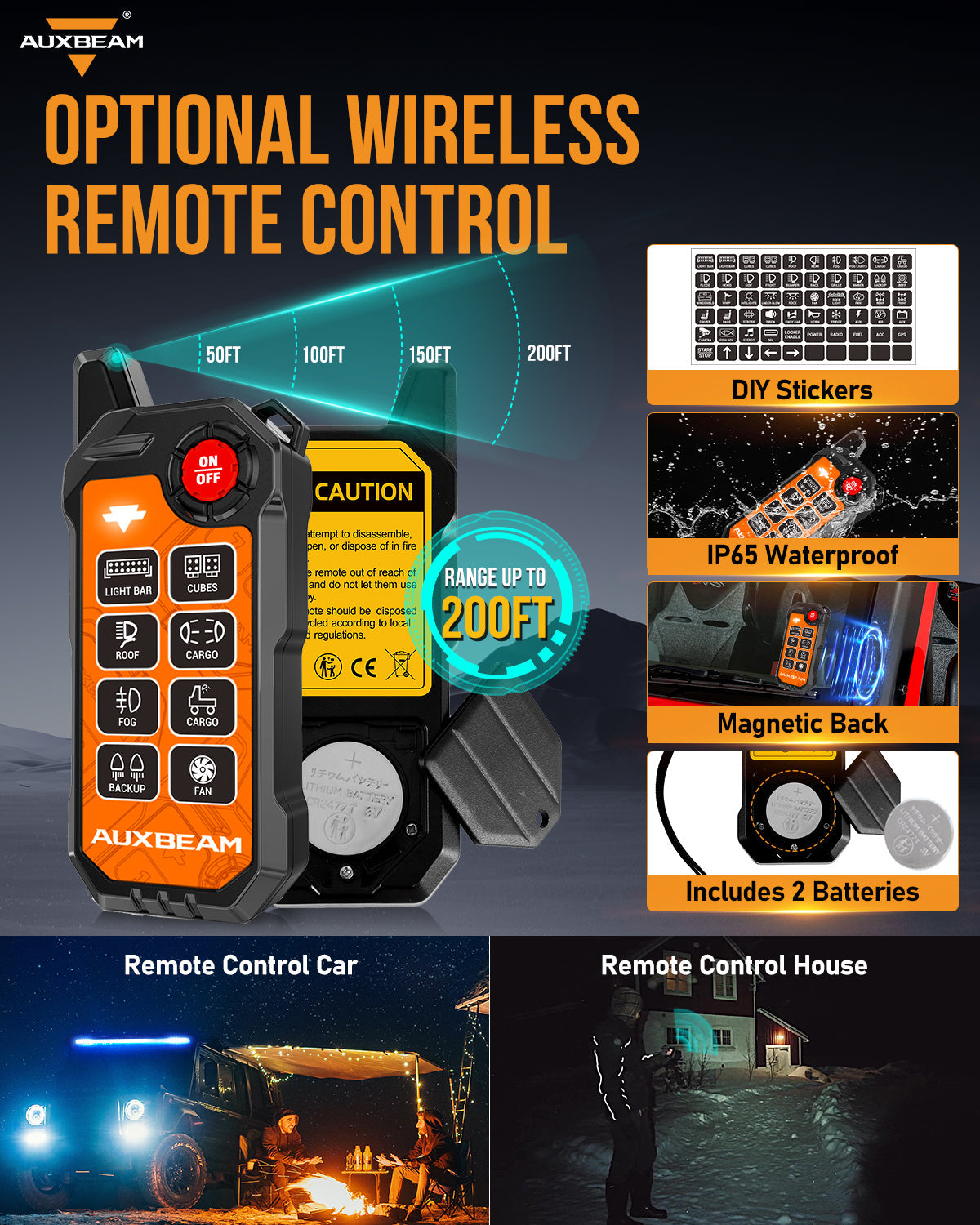 🆕KS-80 Knob RGB Switch Panel MAX 120A ,Light Dimming, Dynamic Chase, Four External Triggers, 4 Modes