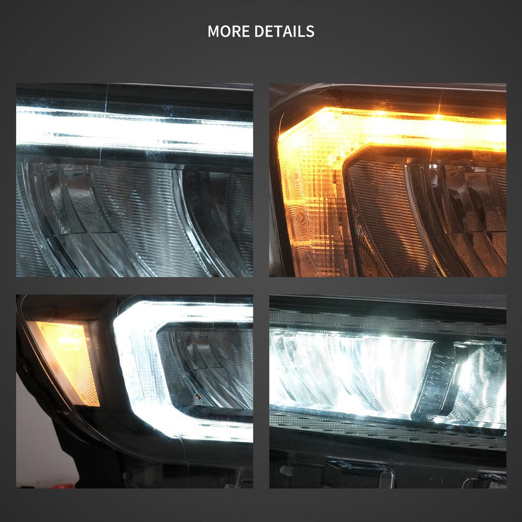 LED Headlight Assembly Reflection Bowl For 2016-2021 Ford Ranger 3th Gen P375