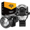 🆕3 Inch 140W Hyperboloid Bi-LED Direct Projector Lens Headlight K9 Series Retrofit Cutting Installation for Car | 2PCS/set