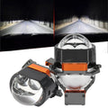 🆕3 Inch 144W 6000K Hyperboloid Bi-LED Projector Lens Headlight with Square Spot Auxiliary High Beam K9 Series, Retrofit Cutting Installation for Car | 2PCS/Set