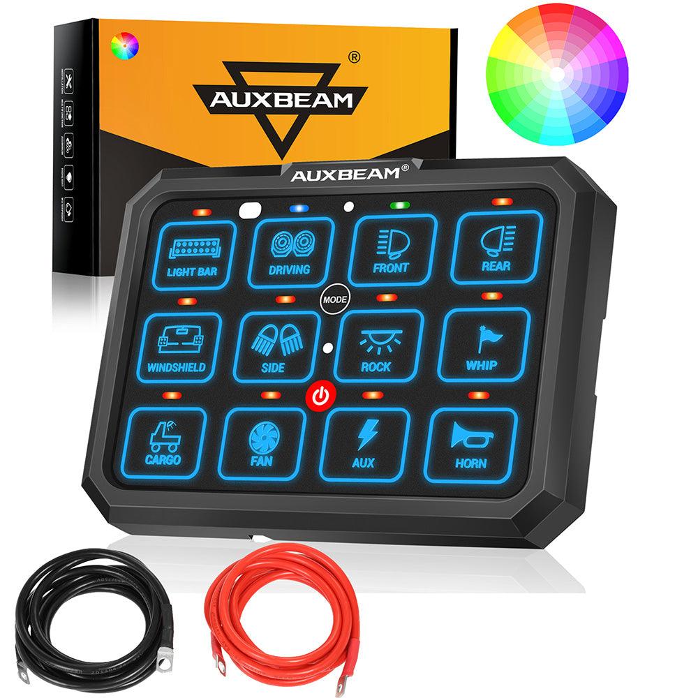 RGB Series 12 Gang (RB120) RGB Switch Panel, Toggle/ Momentary/ Pulsed Mode Supported (Two-Sided Outlet)