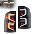 LED Tail Light Assembly With Dynamic Welcome Lighting Clear For 2007-2013 Chevrolet Siverado 2007-2010 GMC Sierra 1500 2500HD 3500HD