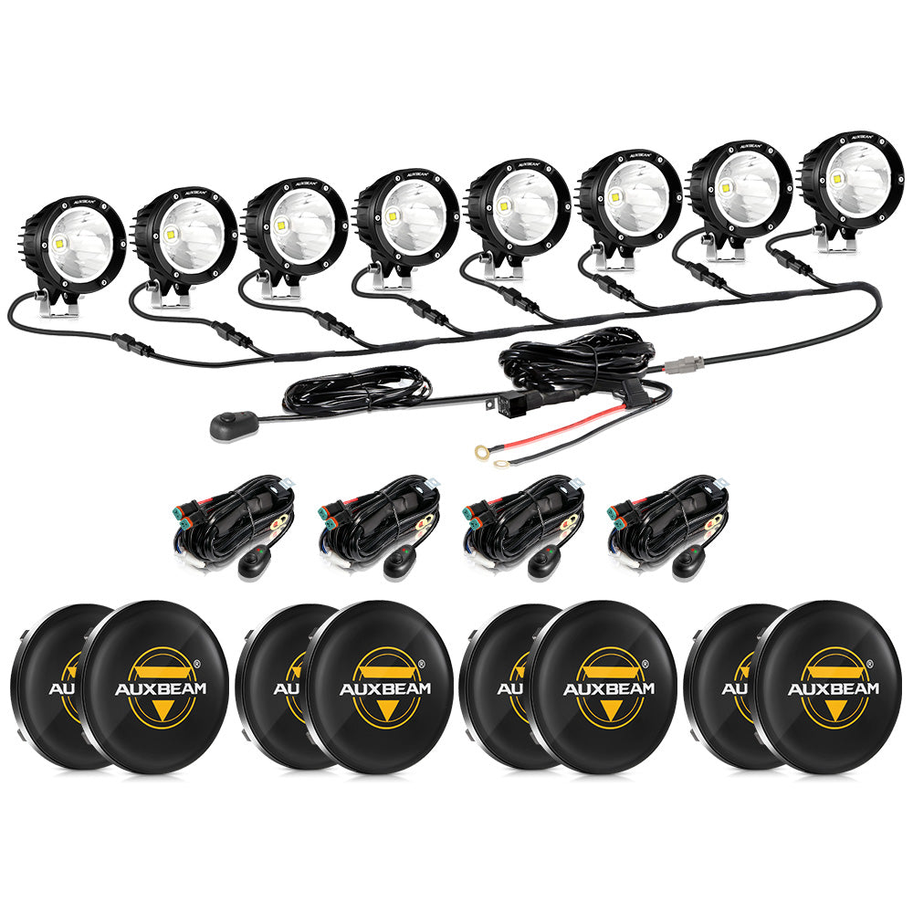 C4 Series | 4 Inch 100W Spot Round LED Pods White LED Driving Lights