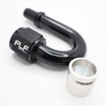 Crimp-On AN PTFE Hose End – 180 Degree