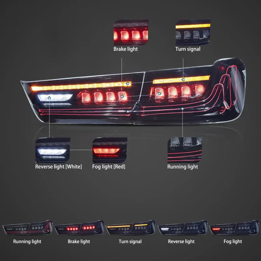 LED Laser TaiL Lights Assembly CSL Style For 2019-UP BMW 3-Series G20/G80 M3