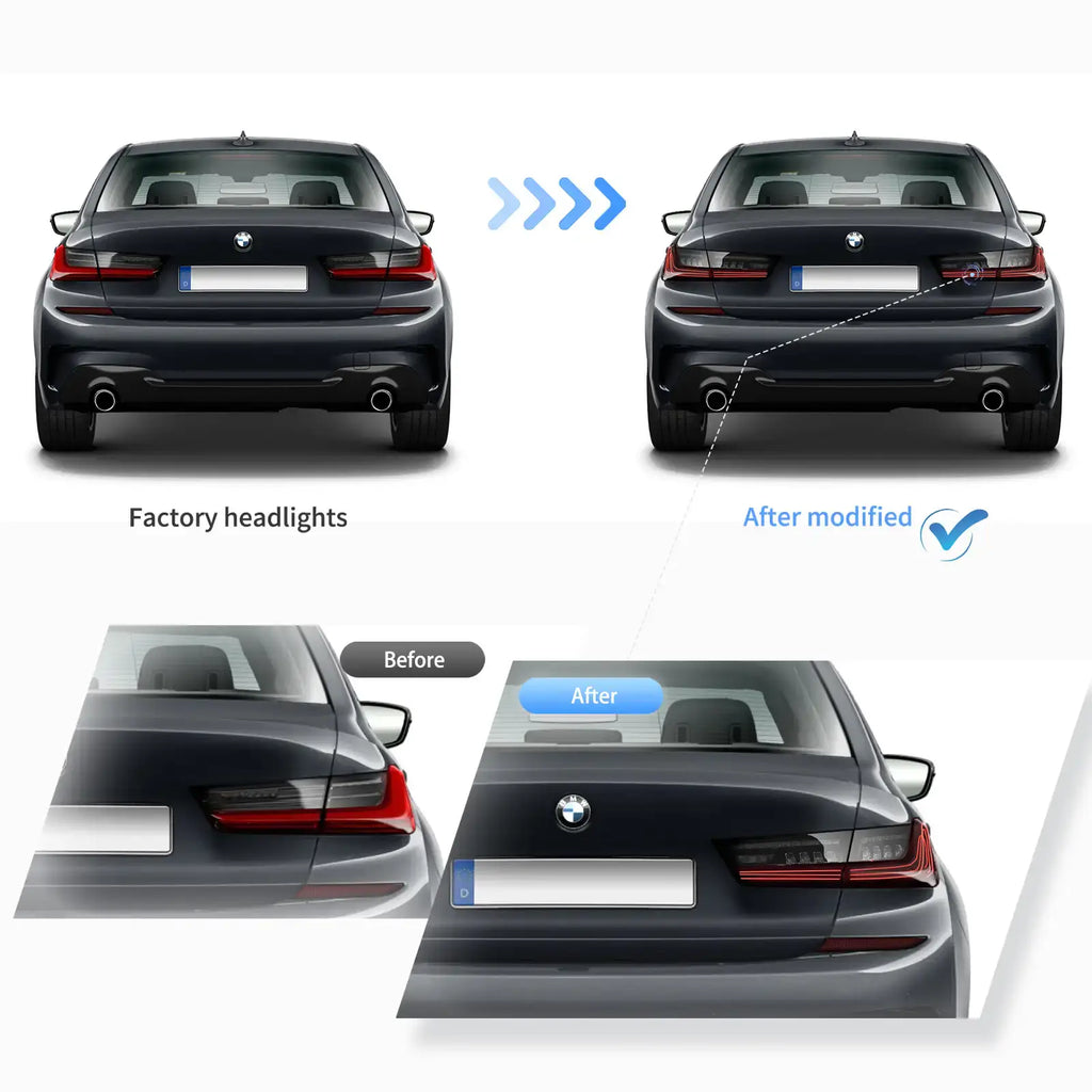 LED Laser TaiL Lights Assembly CSL Style For 2019-UP BMW 3-Series G20/G80 M3