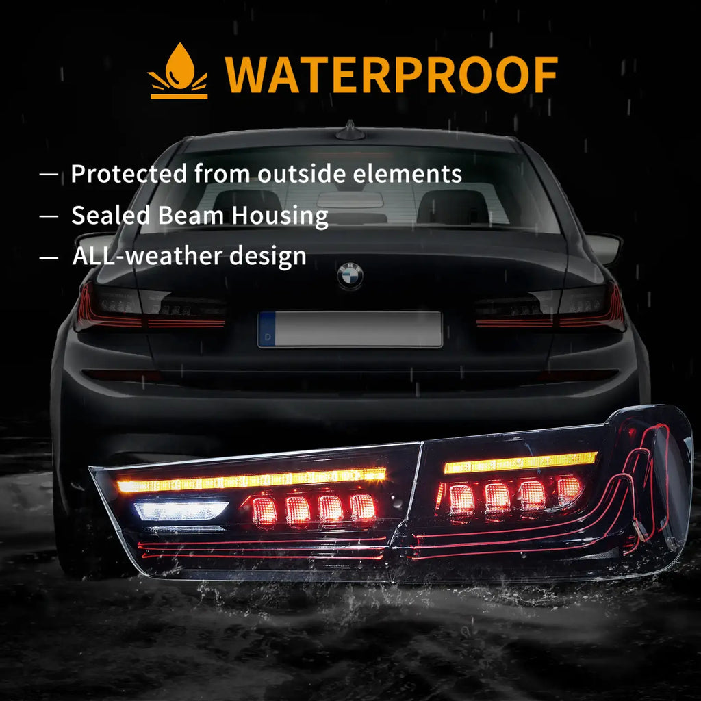 LED Laser TaiL Lights Assembly CSL Style For 2019-UP BMW 3-Series G20/G80 M3