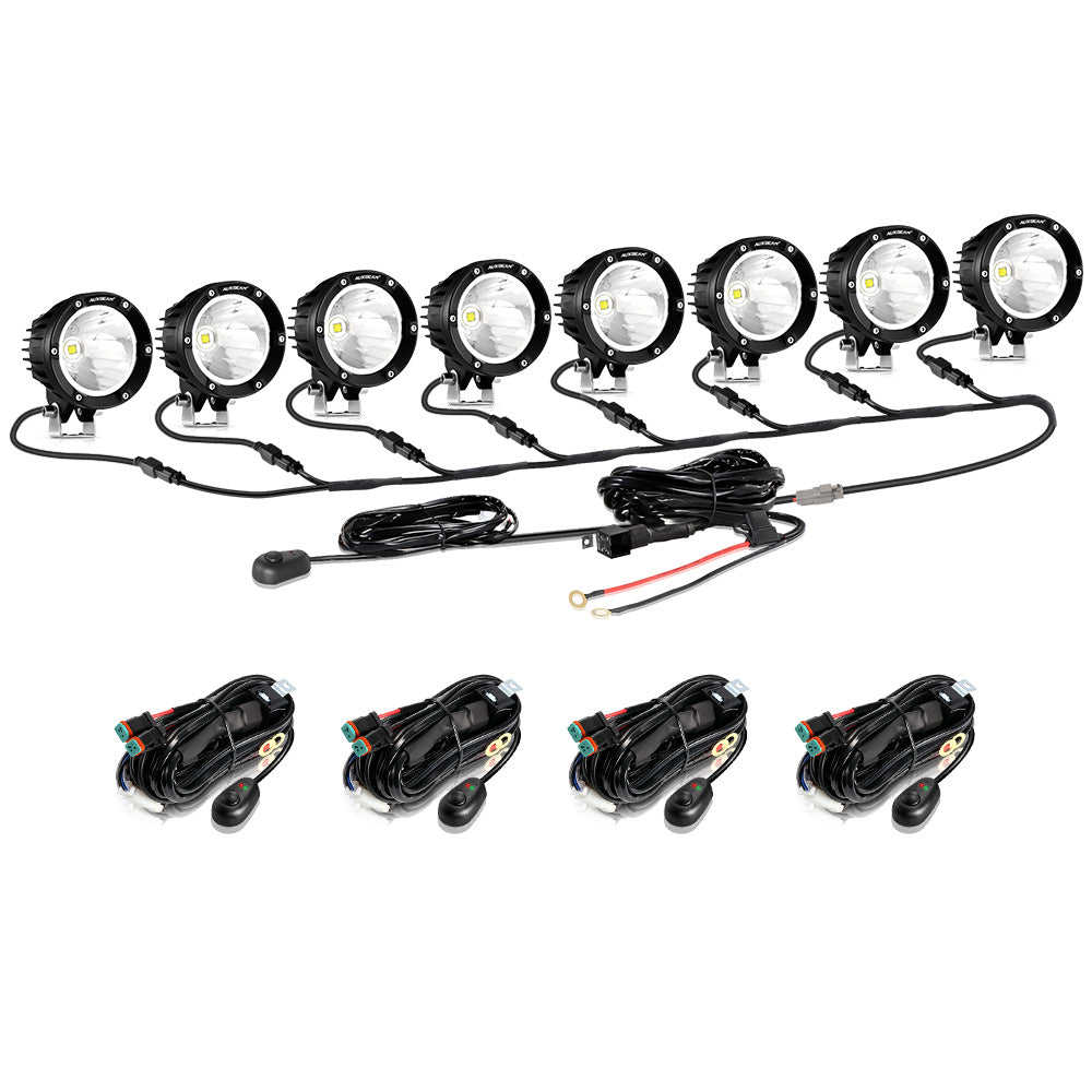 C4 Series | 4 Inch 100W Spot Round LED Pods White LED Driving Lights