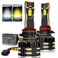 9012/HIR2 LED Headlight Bulbs 110W 25000LM GX Bi-Color Series High Power & Brightness Dual Color Switchback | 2 Bulbs