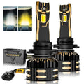 9006/HB4 LED Bulb Fog Lights/Low Beam Lights 110W 25000LM GX Bi-Color Series High Power & Brightness Dual Color Switchback | 2 Bulbs