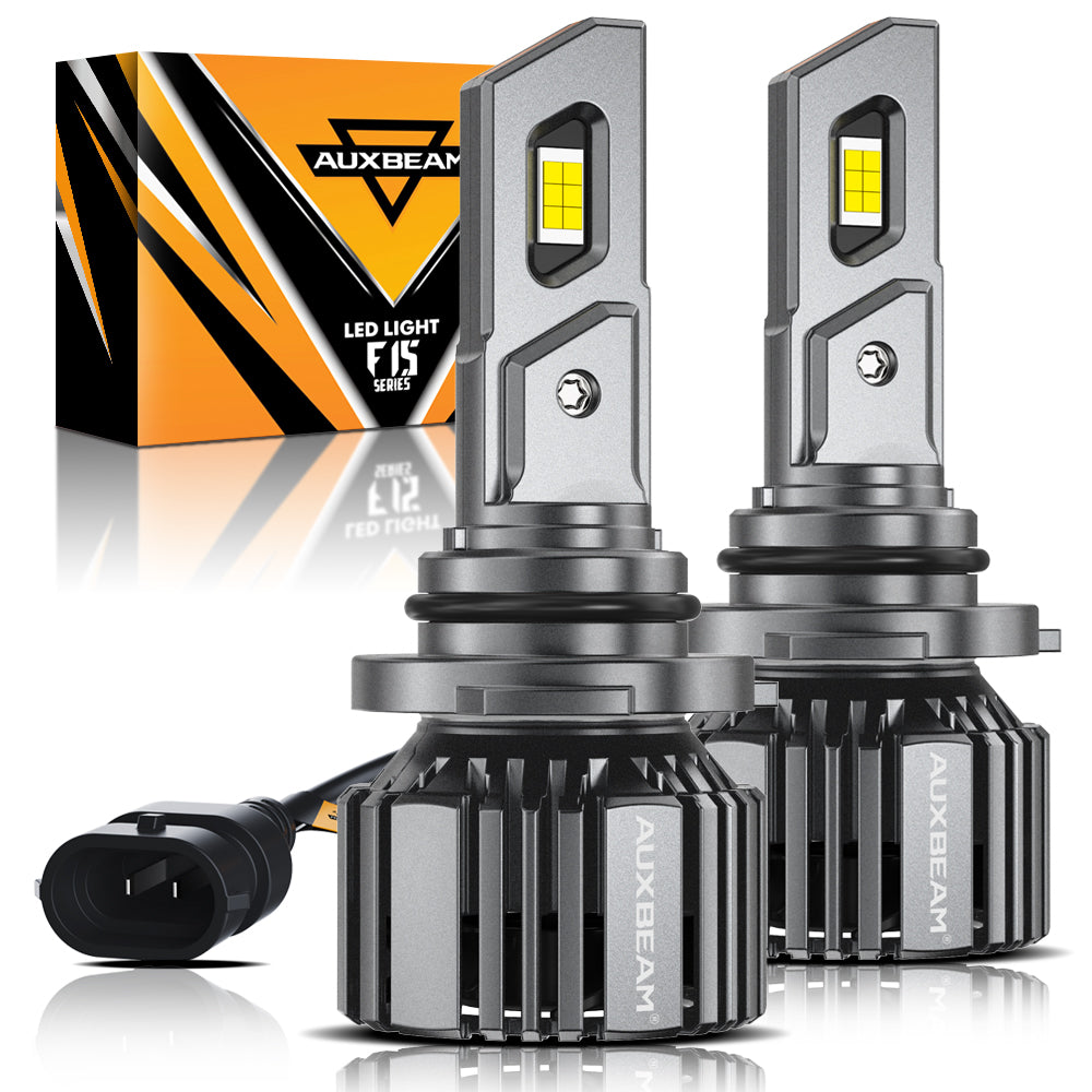 9006/HB4 LED Headlight Bulbs 90W 20000LM F15 Series 20% Smaller Size 6500K Cool White | 2 Bulbs