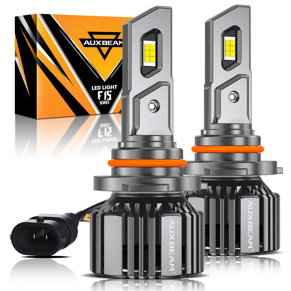 9005/HB3/H10 LED Headlight Bulbs 90W 20000LM F15 Series 20% Smaller Size 6500K Cool White | 2 Bulbs