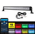 V-Series RGB Straight/Curved 5D lens Combo Beam Double Row LED Light Bar for Chevy Tahoe