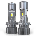 H4 LED Headlight Bulbs 110W 10000LM Mini Bi-LED Projector Lens Headlight 6000K Cool White | 2 Bulbs