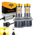🆕T20 7443 7440 LED Front Turn Signal & DRL Light Bulbs 800% High Brightness CAN-Bus Error Free Dual Color Switchback White & Amber B31 Series | 2 Bulbs