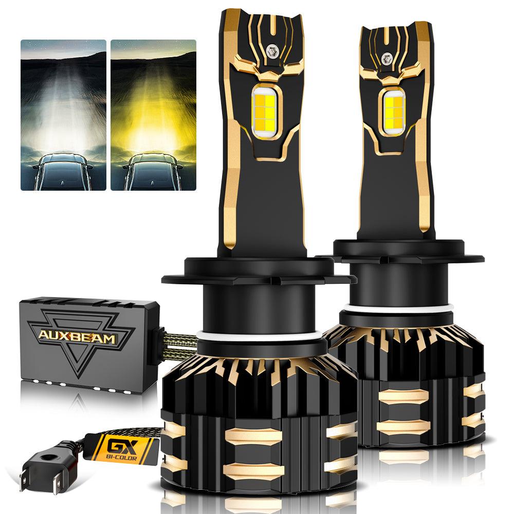 High Power & Brightness GX Bi-Color Series 25000LM 110W LED Headlight Bulbs Dual Color Switchback