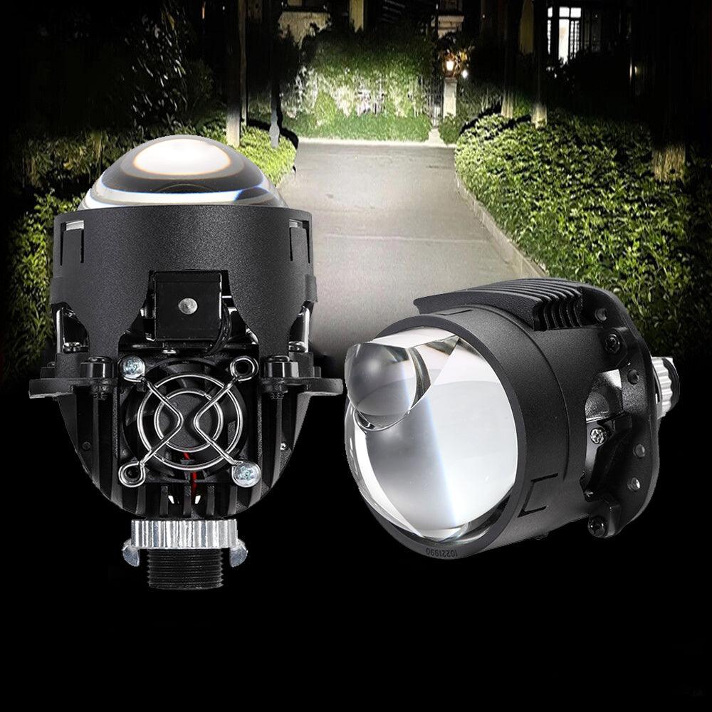 2.5 Inch 90W 70W Hi/Lo Beam Bi-LED Laser Projector Lens Headlight S8 Series Non-Destructive Installation Projector Lens for Car | 2PCS/Set