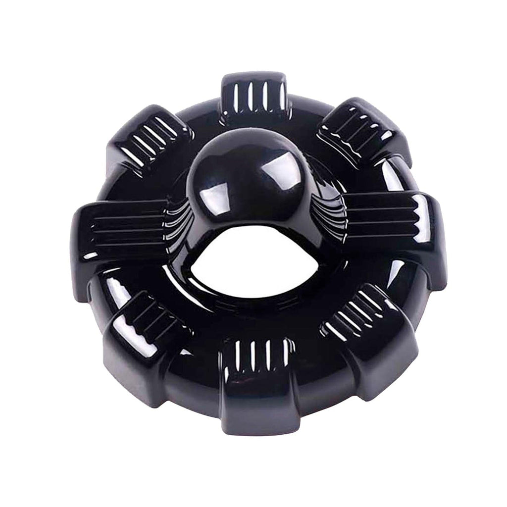 Radio Antenna Base Cover Trim Antenna Mount Decoration Bezel for Jeep Wrangler JL 2018-2022 (Black/ Red/ Silver)