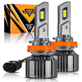 H11/H9/H8 LED Headlight Bulbs 90W 20000LM F15 Series 20% Smaller Size 6500K Cool White | 2 Bulbs