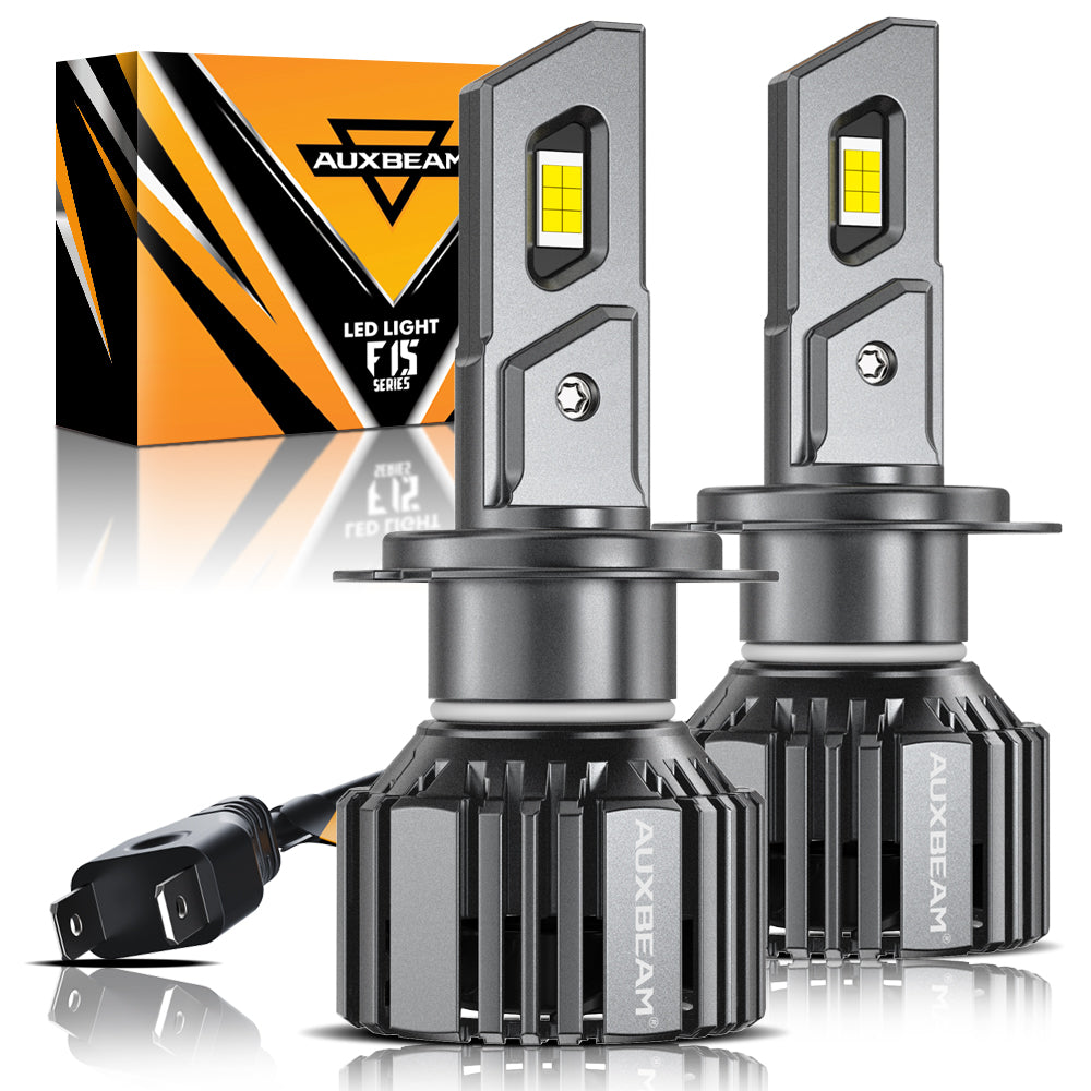 H7 LED Headlight Bulbs 90W 20000LM F15 Series 20% Smaller Size 6500K Cool White | 2 Bulbs