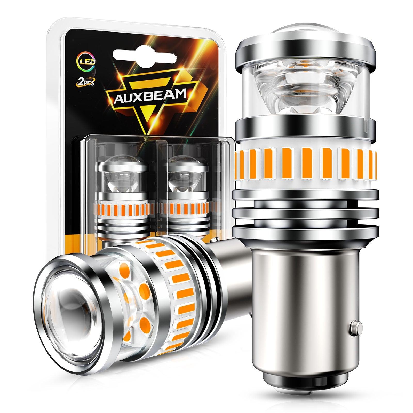 1157 BAY15D LED Turn Signal Light Rear/Front, Side Marker Light Bulbs 11W 4000LM 3500K Amber B1 Series | 2 Bulbs
