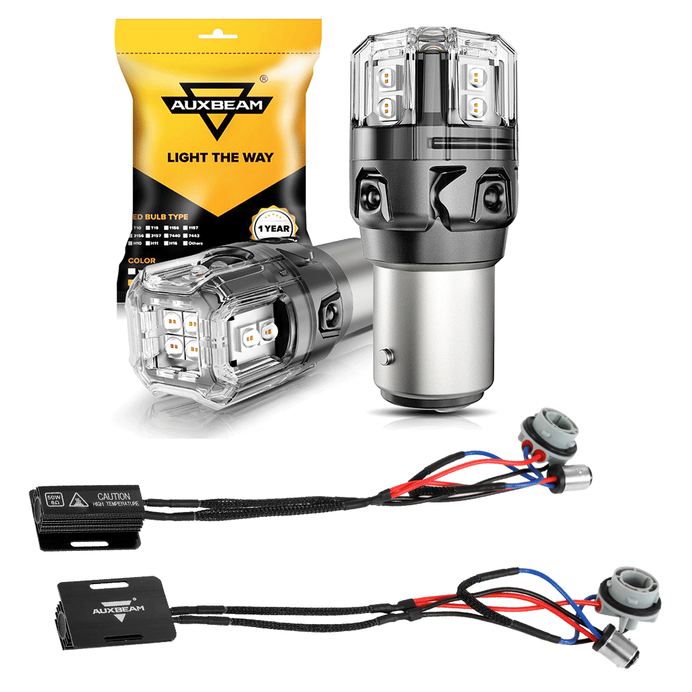 🆕1157 BAY15D LED Brake/Tail Light Bulbs 11W 500% High Brightness CAN-Bus Error Free Red B52 Series | 2 Bulbs